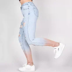 Daysie high waist stretchfarkut vaaleansininen