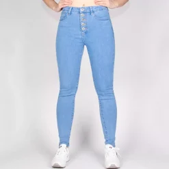 Daysie high waist stretchfarkut baby blue