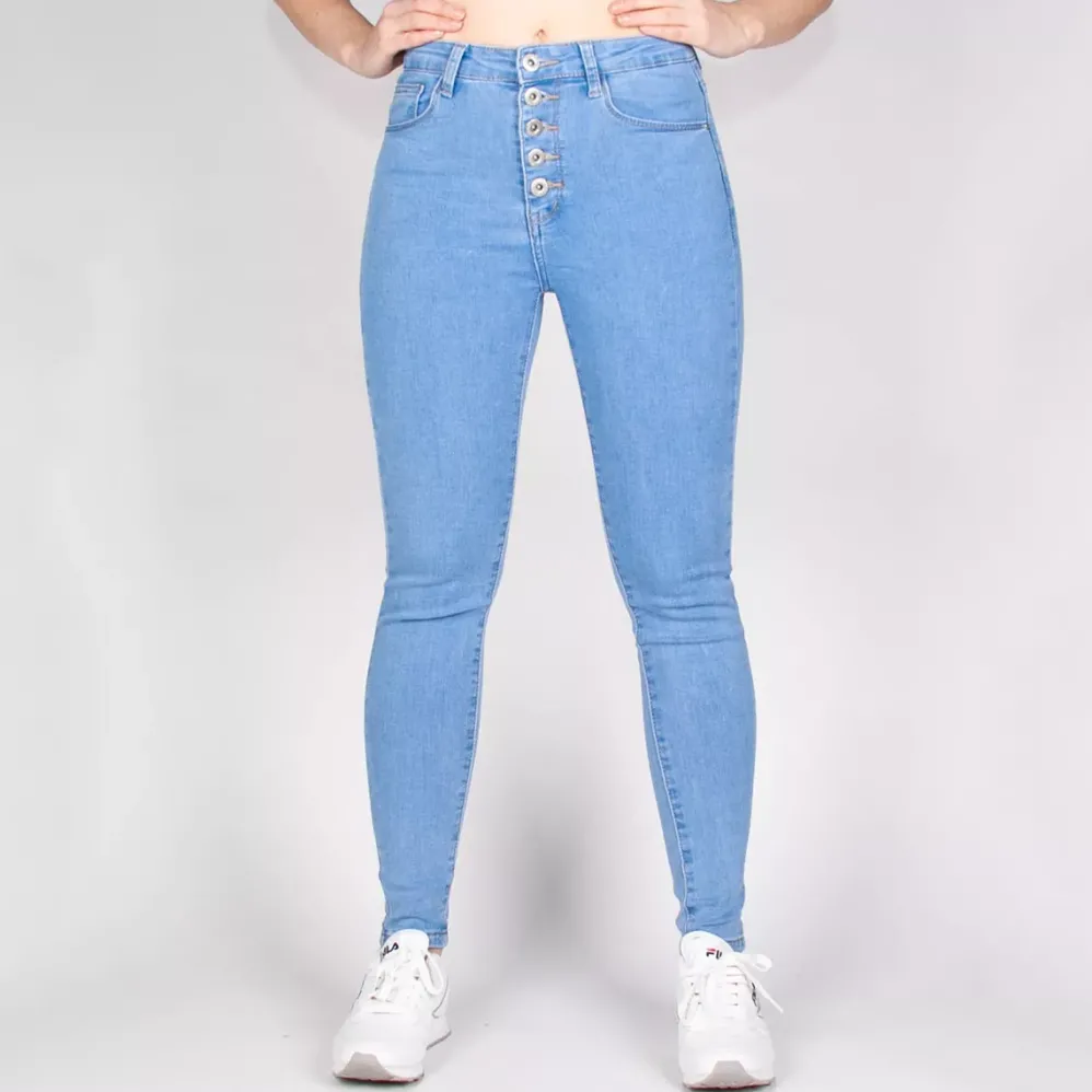 Daysie high waist stretchfarkut baby blue
