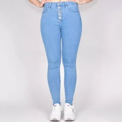Daysie high waist stretchfarkut baby blue