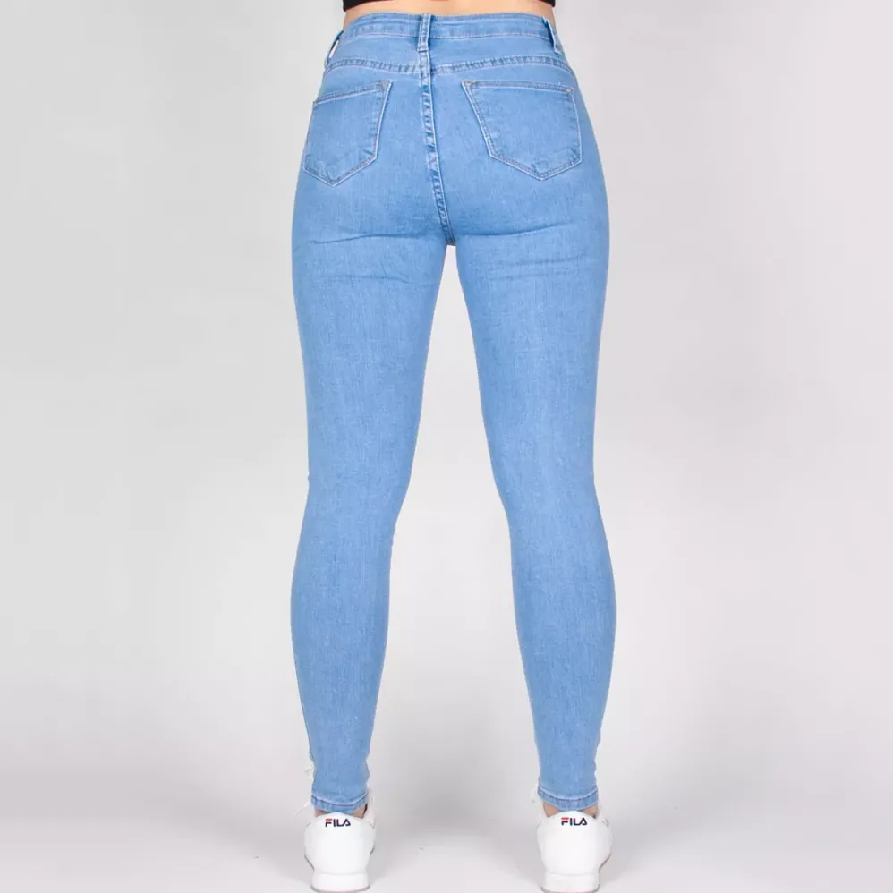 Daysie high waist stretchfarkut baby blue