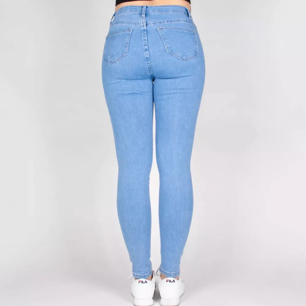 Daysie high waist stretchfarkut baby blue