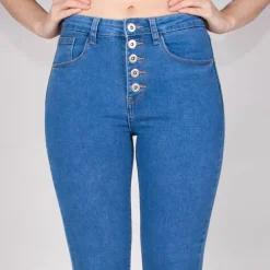 Daysie high waist stretchfarkut steel blue