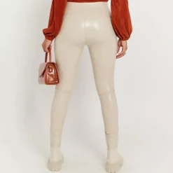 Daysie high waist thermoleggingsit vaalea beige