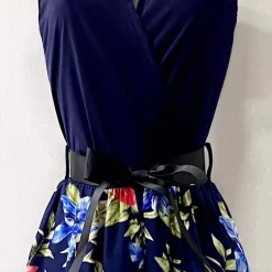 Elle Limei kuvioitu jumpsuit navy