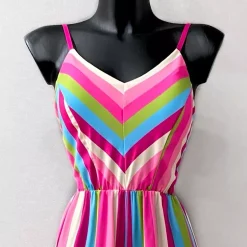 Elle Olivia raidallinen jumpsuit pinkki