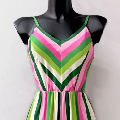 Elle Olivia raidallinen jumpsuit vihreä