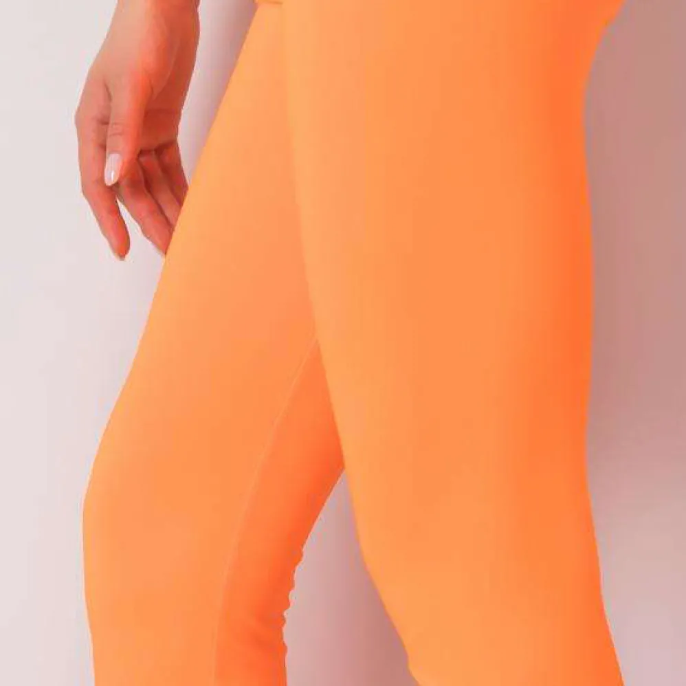 ExModa Leffy leggingsit neonoranssi