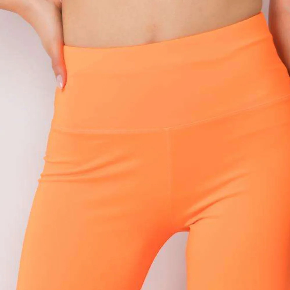 ExModa Leffy leggingsit neonoranssi