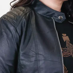 Fashion Genious keinonahkatakki musta