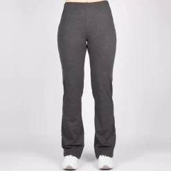 Fiona trikoohousut bootcut-lahkeella antrasiitti