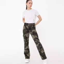 Foly Rose Cargo stretchfarkut maastokuvio
