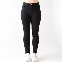 Foly Rose Skinny stretchfarkut musta