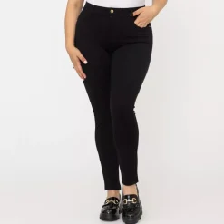 Foly Rose stretch-housut musta
