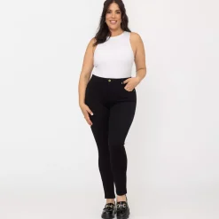 Foly Rose stretch-housut musta