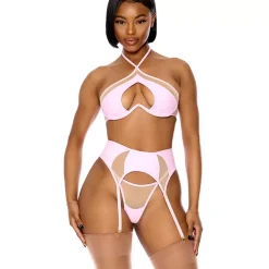 Forplay Catch My Wave mesh-alusasusetti 3 osaa orkidea