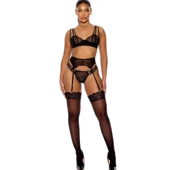 Forplay Thirst Strap alusasusetti 3 osaa musta