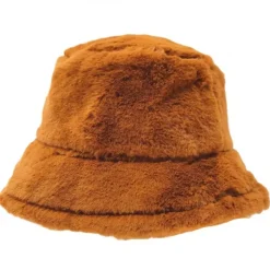 Fuzzy bucket hattu caramel
