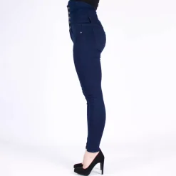 Girl Vivi Buttoned high waist stretchfarkut t.sininen