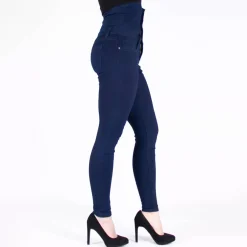 Girl Vivi Buttoned high waist stretchfarkut t.sininen
