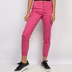 Girl Vivi cargohousut pinkki