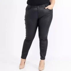 Girl Vivi Coated housut musta