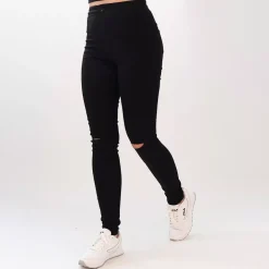 Girl Vivi Knee Cut jeggingsit musta