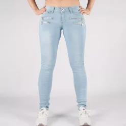 Girl Vivi Low waist stretchfarkut vaaleansininen