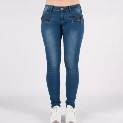 Girl Vivi Low waist stretchfarkut sininen