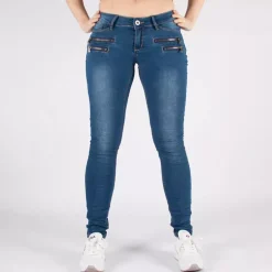 Girl Vivi Low waist stretchfarkut sininen