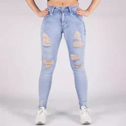 Girl Vivi push up stretchfarkut vaaleansininen