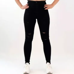 Girl Vivi revityt jeggingsit musta