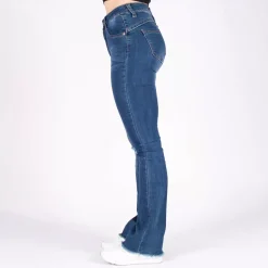 Girl Vivi Ripped Flared stretchfarkut sininen