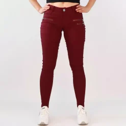 Girl Vivi stretchfarkut burgundi