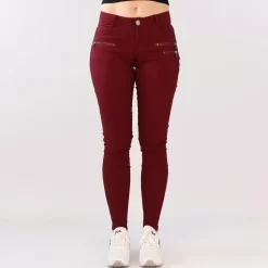 Girl Vivi stretchfarkut burgundi