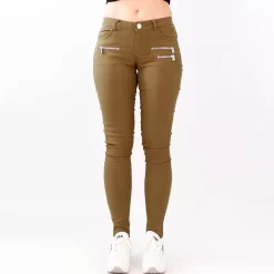 Girl Vivi stretchfarkut khaki