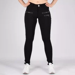 Girl Vivi stretchfarkut musta