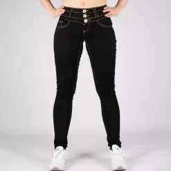 Girl Vivi stretchfarkut musta