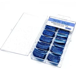 Glitter kynsitipit 70 + 7 kpl sininen