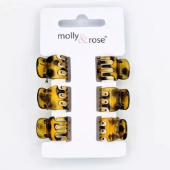 Hainhammasklipsi 1.5 cm tortoise 6 kpl