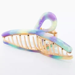 Helmiäishohtoinen hiusklipsi 11.5 cm unicorn