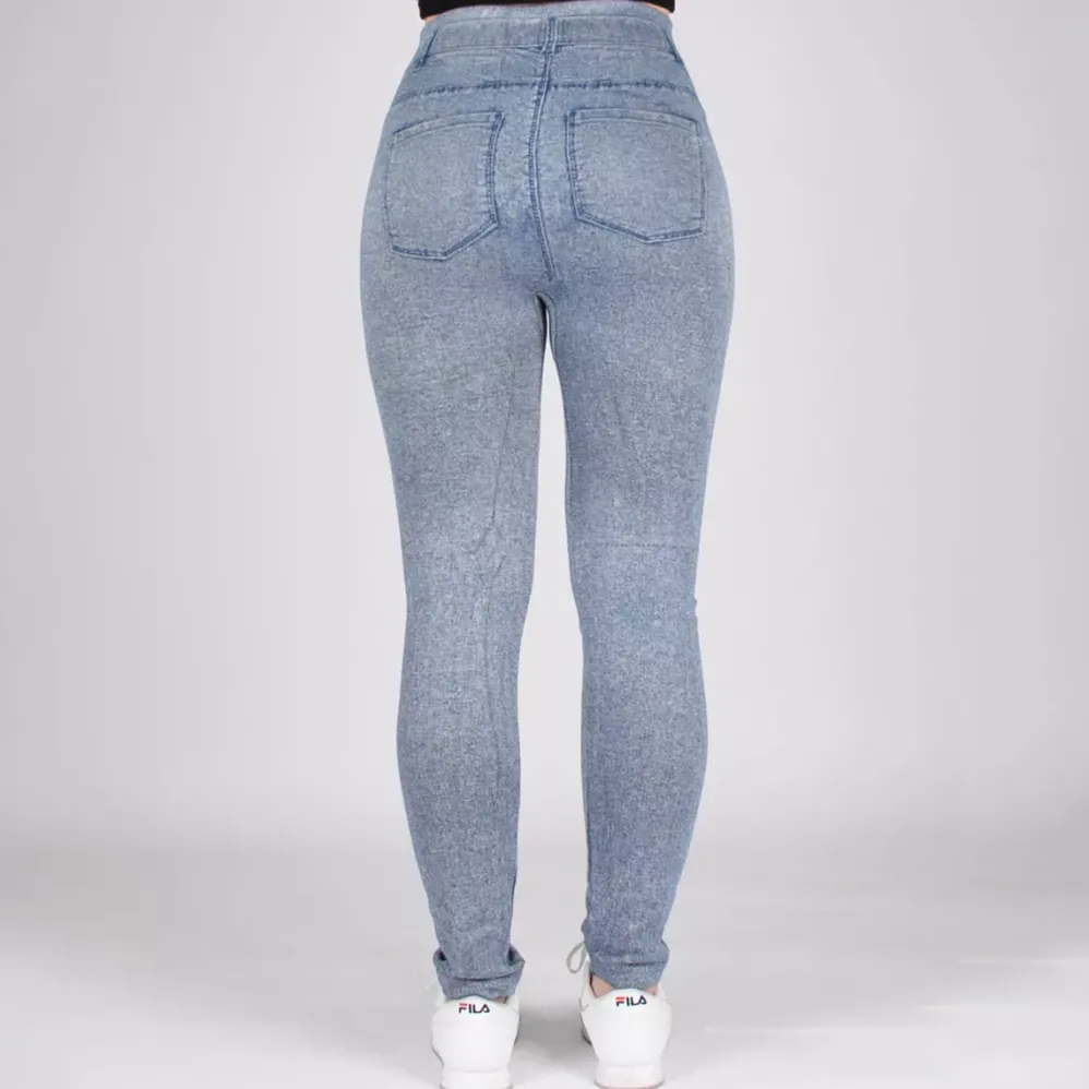 High Waist jeanslook leggingsit