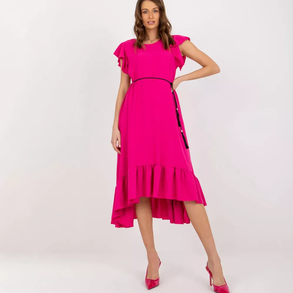 Italy Moda Alicia mekko vyöllä fuksia