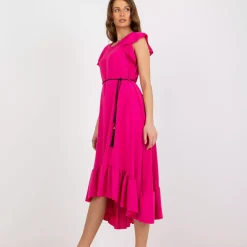 Italy Moda Alicia mekko vyöllä fuksia