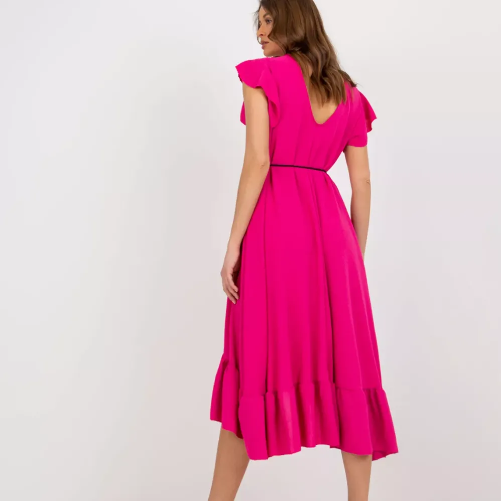 Italy Moda Alicia mekko vyöllä fuksia