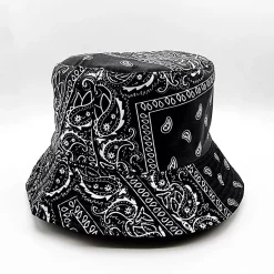 Kalastajanhattu musta paisley