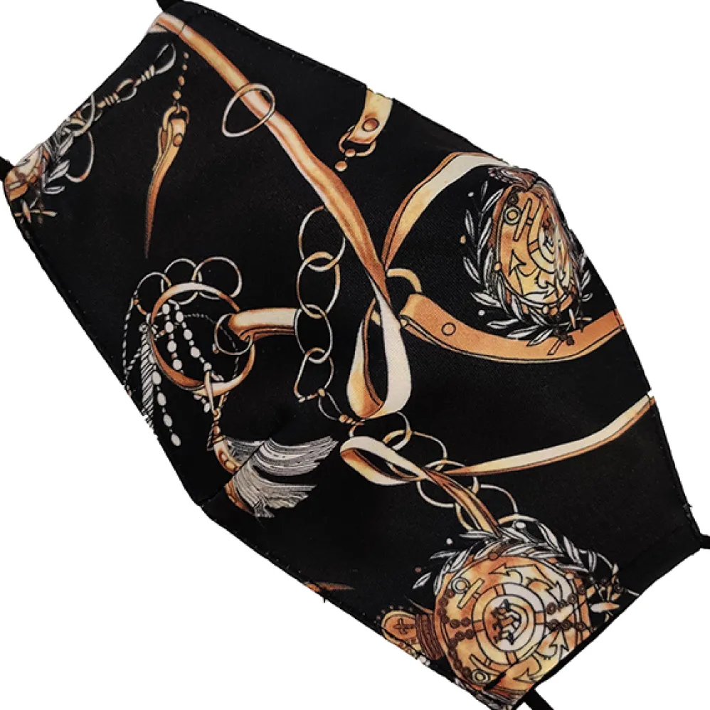 Kasvomaski Golden Jewellery musta