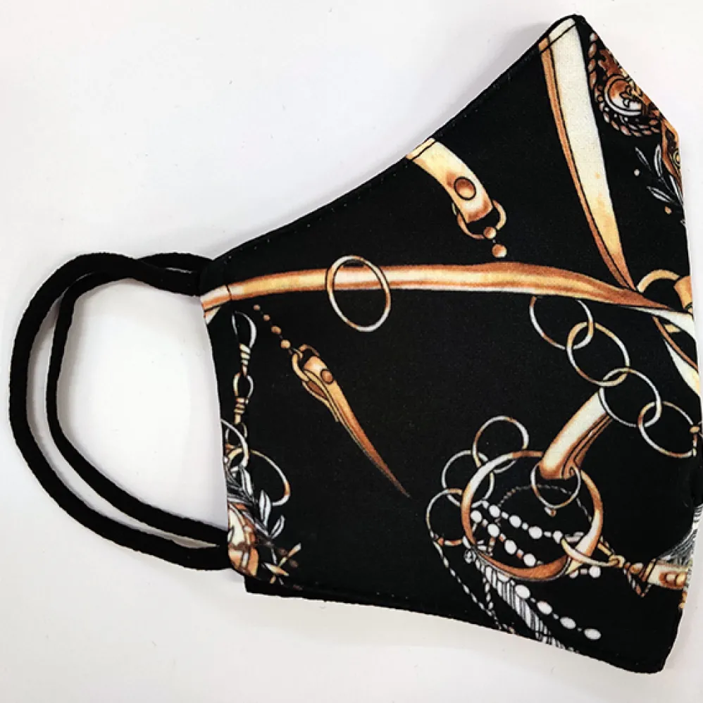 Kasvomaski Golden Jewellery musta