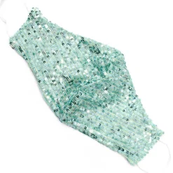Kasvosuoja paljeteilla aqua