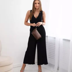 Kesi Camilla jumpsuit vyöllä musta